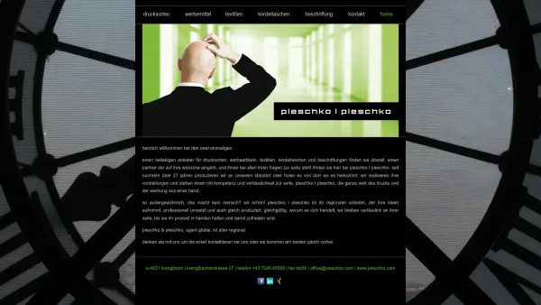 Website Screenshot: druckerei pleschko und pleschko krenglbach - home - pleschko | pleschko - Date: 2023-06-26 10:19:00