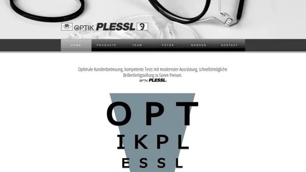 Website Screenshot: Optik Plessl - HOMEOPTIK PLESSL - Date: 2023-06-26 10:19:00