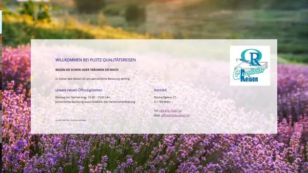 Website Screenshot: Angelika Plotz Qualitätsreisen KG - Plotz Reisen - Date: 2023-06-26 10:19:00