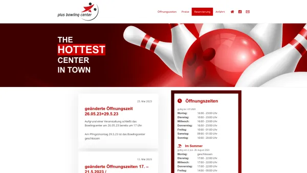 Website Screenshot: Landesverband Wien Plus-Bowling - The hottest Center in Town - Date: 2023-06-14 10:44:29