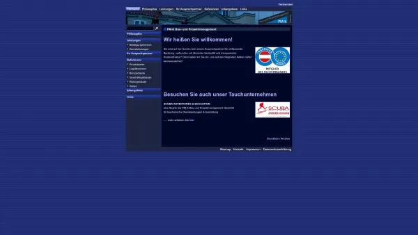 Website Screenshot: PM-K Bau und Projektmanagement GesmbH - PM-K Bau- und Projektmanagement - Date: 2023-06-26 10:19:00