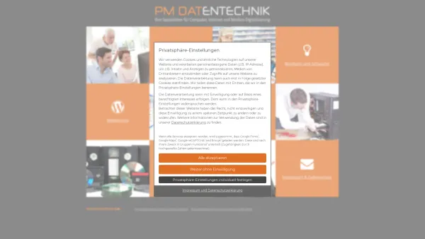 Website Screenshot: PM Datentechnik - PM DATENTECHNIK - Willkommen - Date: 2023-06-26 10:19:00