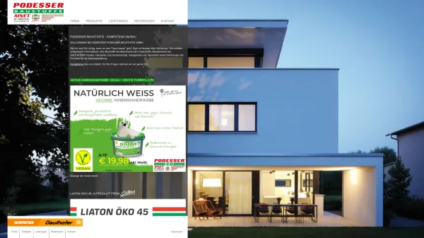 Website Screenshot: Gebrüder Podesser GmbH - Home - Gaulhofer-Fachpartner Gebrüder Podesser Baustoffe GmbH - Date: 2023-06-26 10:19:00