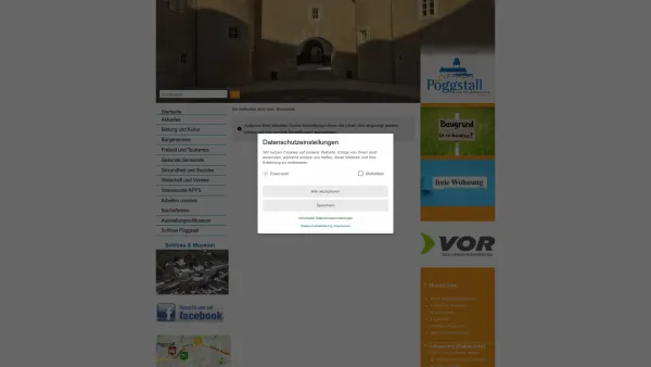 Website Screenshot: Gemeindeamt Pöggstall - Poeggstall.at - Startseite - Date: 2023-06-26 10:19:00
