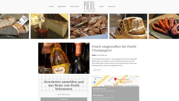 Website Screenshot: Party Pöhl - Startseite - Poehl am Naschmarkt - Date: 2023-06-26 10:19:00