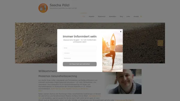 Website Screenshot: Sascha Pölzl Energiearbeit mit Hand und Fuß - Sascha Pölzl, Energetiker, Energiearbeit, Gesundheitscoaching, Heilung - Date: 2023-06-26 10:19:03