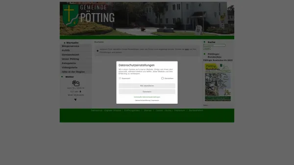 Website Screenshot: Gemeindeamt Gemeinde Pötting - Pötting - GEM2GO WEB - Startseite - Date: 2023-06-26 10:19:03