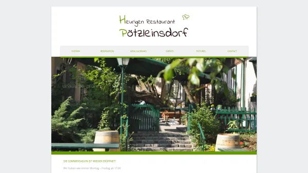 Website Screenshot: Buschenschank Pötzleinsdorf Wien - Pötzi | home - Date: 2023-06-15 16:02:34