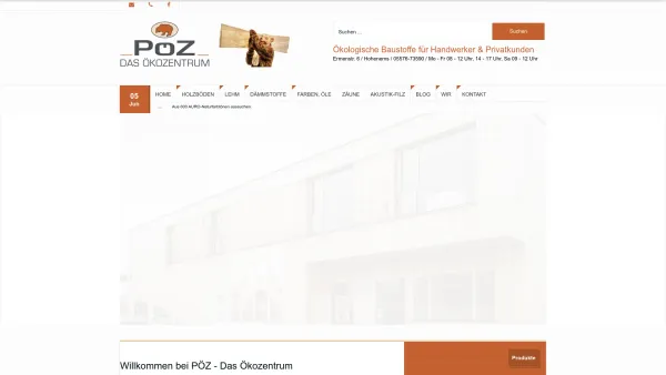 Website Screenshot: PÖZ Das Ökozentrum - Willkommen bei PÖZ - Das Ökozentrum - Date: 2023-06-15 16:02:34