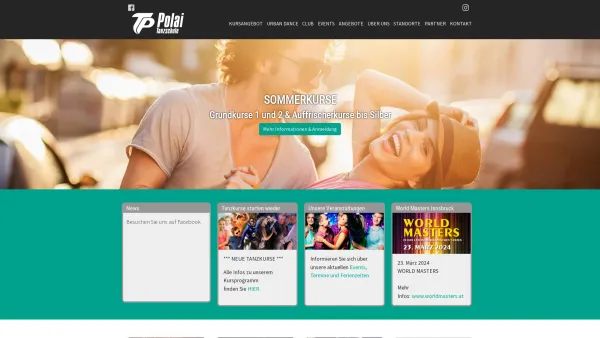 Website Screenshot: Tanzschule POLAI - Tanzen in und um Innsbruck - Tanzschule Polai - Date: 2023-06-26 10:19:03