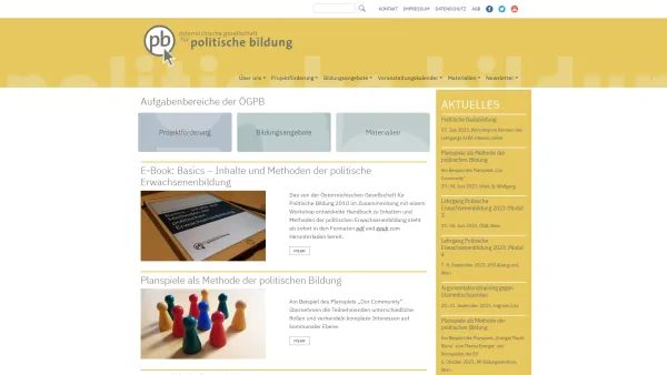 Website Screenshot: Informationszentrum Politische POLITISCHE BILDUNG ÖSTERREICH - Politische Bildung in Österreich - Date: 2023-06-26 10:19:03