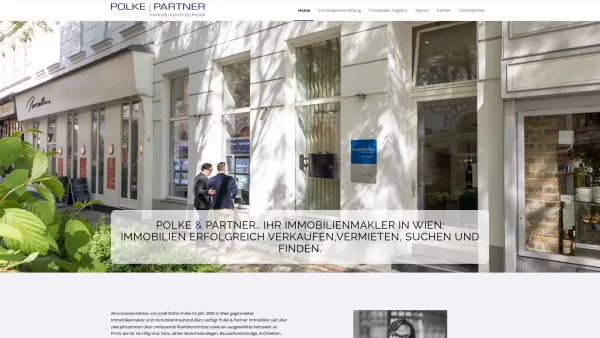Website Screenshot: POLKE & PARTNER Immobilien Wien Immobilienmakler - Polke&Partner Immobilien Ihr Immobilienmakler in Wien - Date: 2023-06-26 10:19:03
