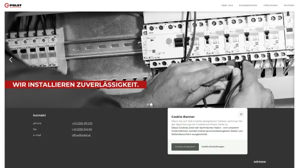 Website Screenshot: Polst Gesellschaft mbH - POLST Elektrotechnik - Home - Date: 2023-06-26 10:19:03