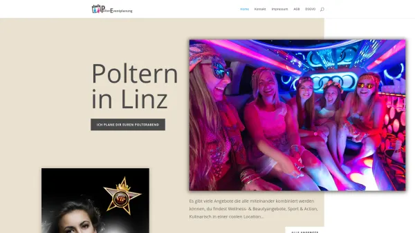 Website Screenshot: Poltern.Events - Home - Wir planen euren Polterabend - Date: 2023-06-26 10:19:03