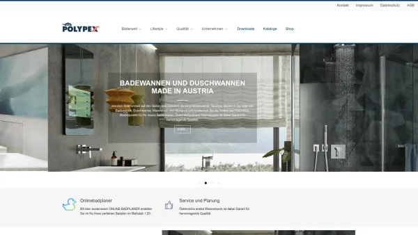 Website Screenshot: POLYPEX Badewannen Baden Perfektion - Polypex | Startseite - Date: 2023-06-14 10:44:31