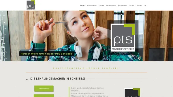 Website Screenshot: Polytechnische Schule d Bezirkes Neue Seite 1 - Poly-Scheibbs - Date: 2023-06-26 10:19:04