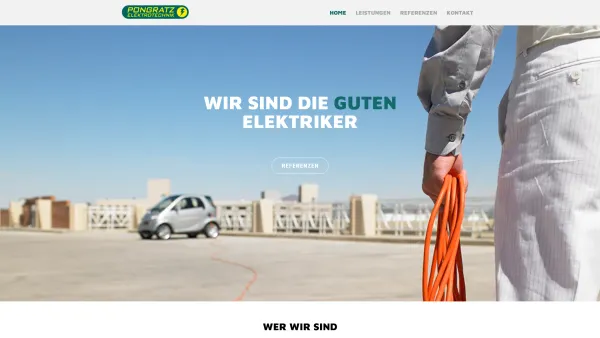 Website Screenshot: Pongratz Elektrotechnik - Pongratz Elektrotechnik: die guten Elektriker in St. Pölten Land, NÖ: Pongratz Elektrotechnik - Date: 2023-06-26 10:19:06