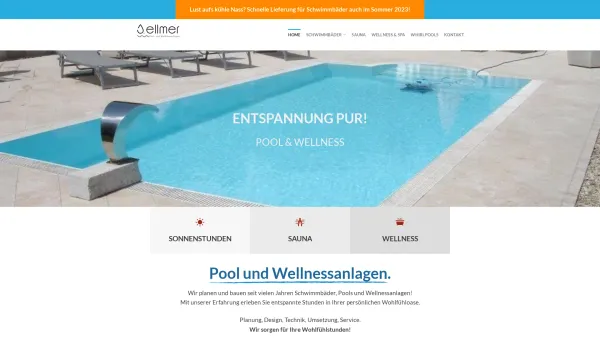 Website Screenshot: pool & wellness E.T.S. Handels und DienstleistungsGesmbH - Schwimmbäder, Pools und Wellnessanlagen | Pool und Wellness - Date: 2023-06-15 16:02:34