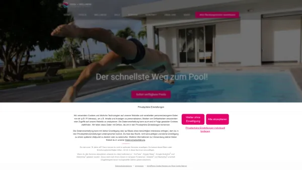 Website Screenshot: Pool+Wellness City GmbH - Pool + Wellness City GmbH Ihr Fachmarkt für Pool + Wellness - Date: 2023-06-26 10:19:06