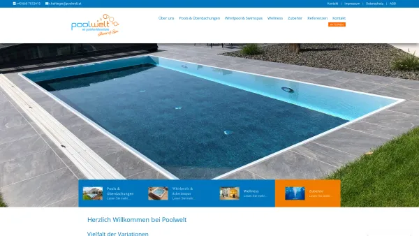 Website Screenshot: Poolwelt - Poolwelt - Mosleitner OG aus Frankenburg am Hausruck - Date: 2023-06-26 10:19:06