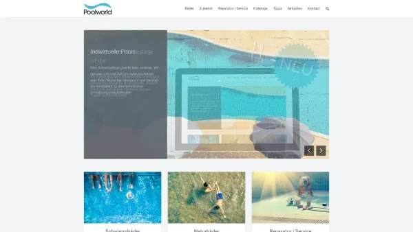 Website Screenshot: Poolworld - Poolworld – Schwimmbad, Technik und Zubehör - Date: 2023-06-26 10:19:06