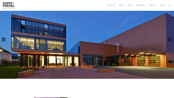 Website Screenshot: Poppe Prehal Architekten ZT GmbH - POPPE*PREHAL Architekten | Ästhetische Architektur und Nachhaltigkeit - Date: 2023-06-15 16:02:34