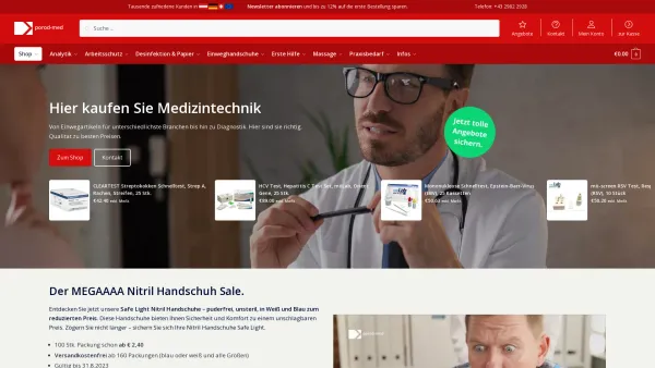Website Screenshot: Porod Medizintechnik GmbH - Porod Medizintechnik - porod-med.com - Date: 2023-06-14 10:46:49