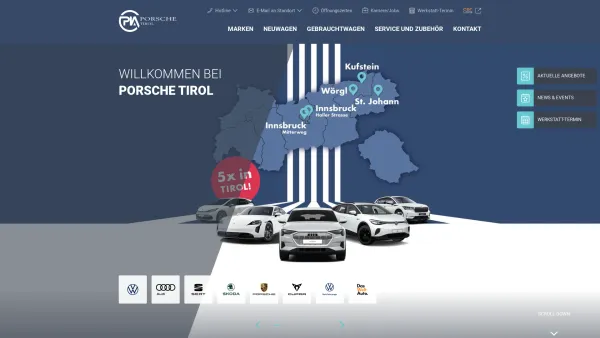 Website Screenshot: Porsche Dornbirn - Porsche Tirol: Autohaus & Servicebetrieb - Date: 2023-06-14 10:37:58