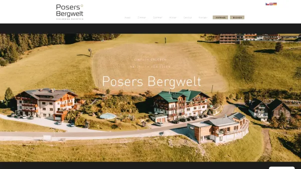Website Screenshot: Hotel-Pension - Appartements Poserhof - Posers Bergwelt – Auf der Planai in Schladming - Date: 2023-06-26 10:19:06