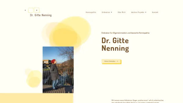 Website Screenshot: Dr. Gitte Nenning 
Praxis für Allgemeinmedizin und Klassische Homöopathie - Dr. Gitte Nenning – Ordination für Allgemeinmedizin und Klassische Homöopathie - Date: 2023-06-15 16:02:34