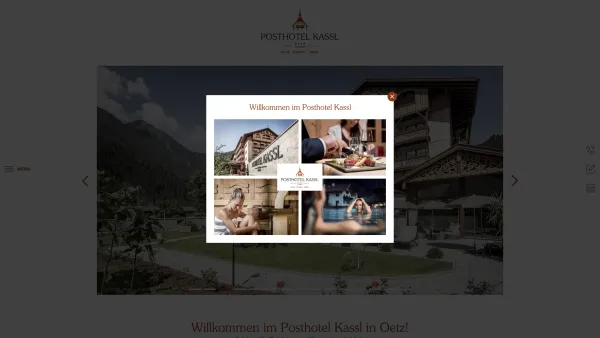 Website Screenshot: Posthotel Kassl**** - 4 Sterne Superior Hotel im Ötztal - Posthotel Kassl in Oetz - Date: 2023-06-26 10:19:09