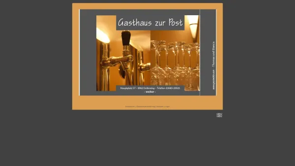 Website Screenshot: Gasthaus zur Post - Start (Gasthaus zur Post) - Date: 2023-06-26 10:19:09
