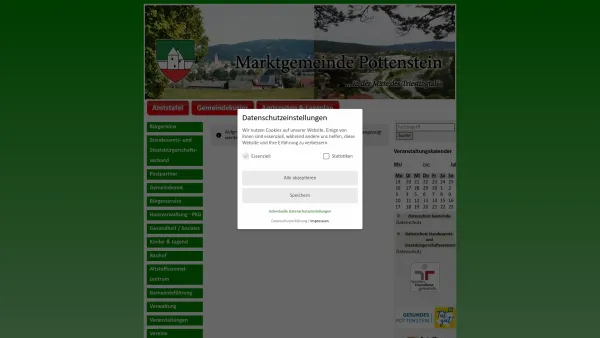 Website Screenshot: Marktgemeinde POTTENSTEONLINE IQ - Pottenstein - GEM2GO WEB - Date: 2023-06-26 10:19:09