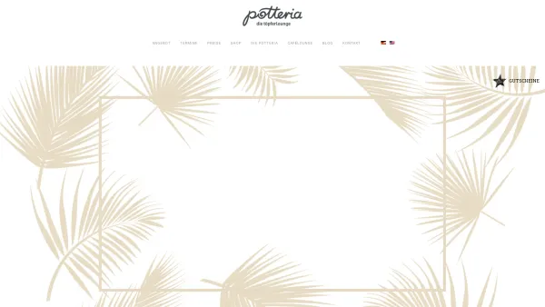 Website Screenshot: Potteria die Töpferlounge - potteria | die töpferlounge in wien - Potteria - Date: 2023-06-15 16:02:34