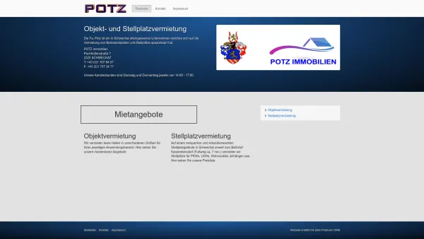 Website Screenshot: UNTERNEHMENGRUPPE POTZ - Herzlich willkommen! - Date: 2023-06-26 10:19:09