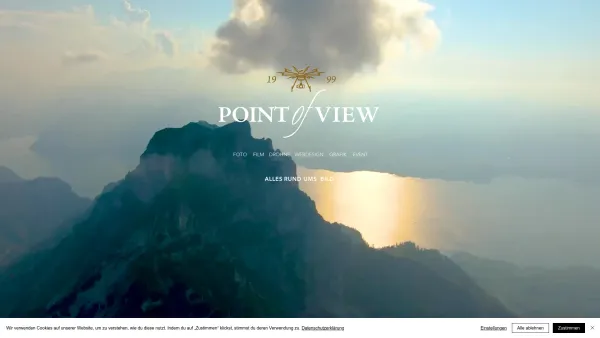 Website Screenshot: POINT OF VIEW GmbH - Willkommen! | Point of View - Foto, Drohne, Video in Österreich - Date: 2023-06-26 10:19:09