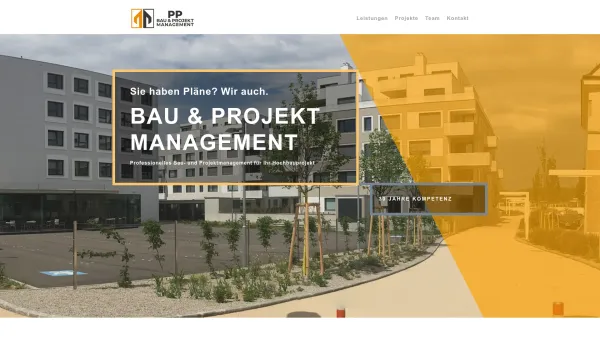 Website Screenshot: PP Bau & Projektmanagement GmbH - PP-Bau & Projekt Management - Date: 2023-06-14 10:46:49