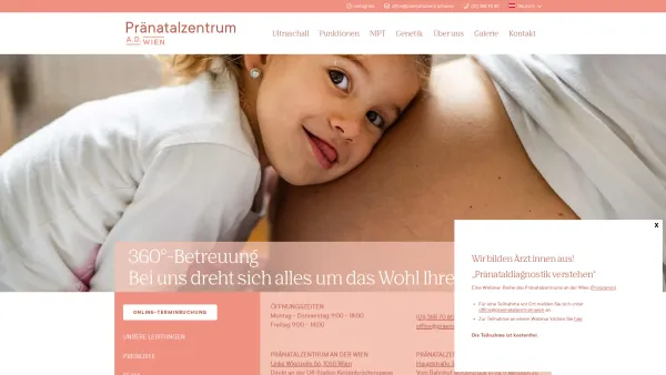Website Screenshot: Pränatalzentrum an der Wien - Pränataldiagnostik – Untersuchungen | Pränatalzentrum Wien – Pränatalzentrum Mödling - Date: 2023-06-26 10:26:38