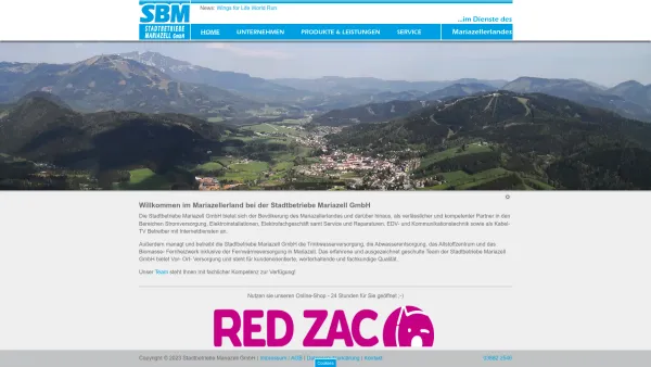 Website Screenshot: Foto Praschl - Stadtbetriebe Mariazell GmbH | - Date: 2023-06-26 10:19:12