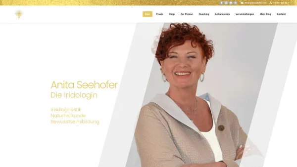 Website Screenshot: Naturheilpraxis Anita Seehofer - Anita Seehofer – Iridologin mit 30 Jahren Erfahrung - Date: 2023-06-26 10:19:12