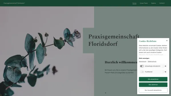 Website Screenshot: Praxisgemeinschaft Floridsdorf - Home | Praxisgemeinschaft Floridsdorf - Date: 2023-06-14 10:44:32