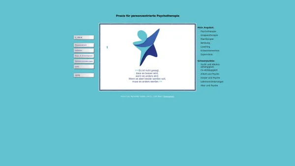 Website Screenshot: personzentriert psychotherapie therapie hufnagl mahr koeberl - Home - Praxis für personzentrierte Psychotherapie - Date: 2023-06-15 16:02:34