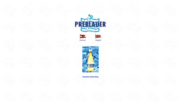 Website Screenshot: Preblauer Heil- und Mineralwasser - PREBLAUER Heil- und Mineralwasser 9461 Prebl - Date: 2023-06-26 10:19:12