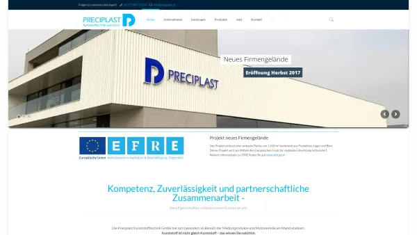 Website Screenshot: PRECIPLAST Kunststofftechnik Ges.m.b.H. - PRECIPLAST – Kunststofftechnik - Date: 2023-06-26 10:19:12