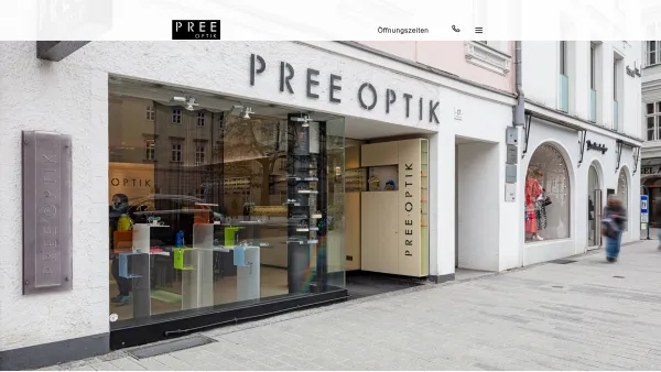 Website Screenshot: Pree Optik - PREE OPTIK | Ihr exklusiver Optiker in Linz - Pree Optik - Date: 2023-06-14 10:38:07