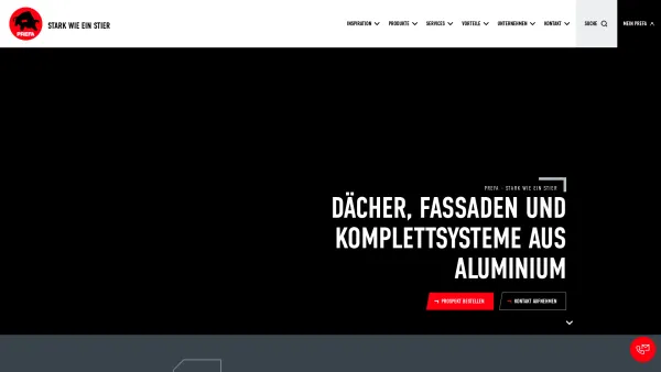 Website Screenshot: Prefa Das Dach stark wie eStier! - PREFA Österreich | PREFA - Date: 2023-06-26 10:19:12