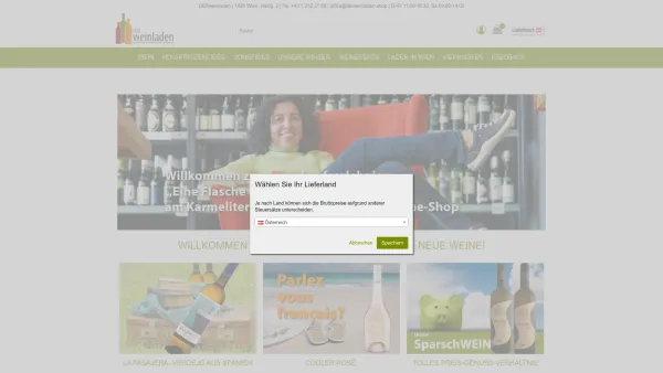 Website Screenshot: Preisleistungswein.com - DERweinladen - Weine online oder im Store kaufen in Wien - Date: 2023-06-26 10:19:12