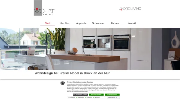Website Screenshot: Wohndesign Preissl Inovatives Wohnen - Wohndesign Preissl - Innovatives Wohnen - Date: 2023-06-26 10:19:12