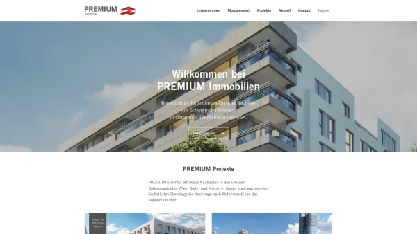 Website Screenshot: Premium Immobilien AG - Home - PREMIUM Immobilien - Date: 2023-06-14 10:37:41