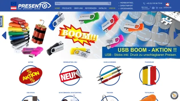 Website Screenshot: Presento Werbeartikel - Werbeartikel günstig bestellen auf Presento.com! - Date: 2023-06-26 10:19:15